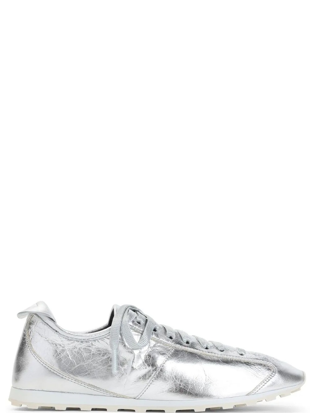 Jacquemus Silver Metallic Low-Top Sneaker